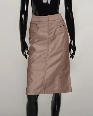 Женская винтажная светло-коричневая трапециевидная юбка Billabong Y2K Kidcore размер 1 - Изображение 1 из 4