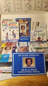 Vintage Richard Simmons Deal-A-Meal 1994 COMPLETE SET VHS + Cassette Tapes Pills - Picture 1 of 19
