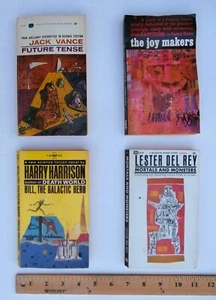 Vintage MCM Paperback Book Lot of 4 SCI-FI Surrealism Abstract Covers Modern Art - Picture 1 of 8