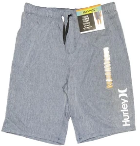 HURLEY YOUTH HYBRID 4 WAY STRETCH ELASTIC WAIST SHORT MESH POCKETS SZ 18/20 - Picture 1 of 3