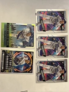 2024 Topps Cosmic Chrome Yoshinobu Yamamoto Rookie Base (3) & Inserts (2) LAD RC - Picture 1 of 7