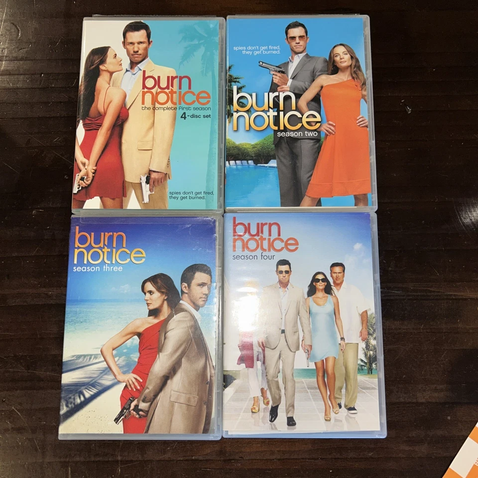 Burn Notice Spy TV Series Season 1-4 (2007-2010, DVD,  16-Disc Set, Pre-Owned D5 - Image 1 of 1
