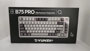 Teclado mecánico inalámbrico YUNZII B75 PRO, interruptor 75% gris - Imagen 1 de 5