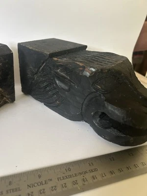 Foo Dog tallado en madera vintage Foto 1 de 4