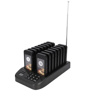 System pager wywołujący wibracje LED system dzwonienia do gości oczekujących 1 nadajnik CB - Zdjęcie 1 z 20