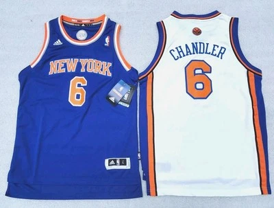 2 NEW YORK KNICKS Tyson Chandler #6 YOUTH Lg Adidas Basketball Jerseys. Blue NWT - Image 1 of 4