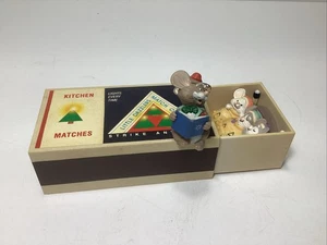 Vintage Hallmark 1984 Matchbox Mice MUSIC BOX Santa Claus Coming to Town FUNKTIONIERT! - Bild 1 von 7