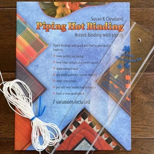 Piping Hot Binding Kit By Susan K Cleveland VTG 2007 Piping, Miter Crisp Corners - Picture 1 of 5