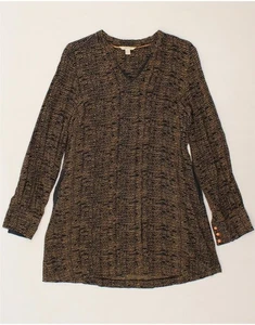 WHITE STUFF Womens Long Sleeve Tunic Dress UK 8 Small Black Striped CE26 - Picture 1 of 3