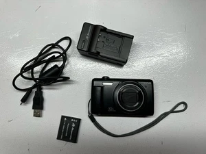Olympus Super Wide Black VR-350 16MP 10X OZ Digitalkamera Ladegerät & 2 Akkus - Bild 1 von 10