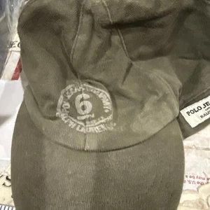 Neu mit Etikett Vintage Polo Ralph Lauren Paradise Island MÜTZE Baumwolle Erwachsene Einheitsgröße, olivgrün - Bild 1 von 15
