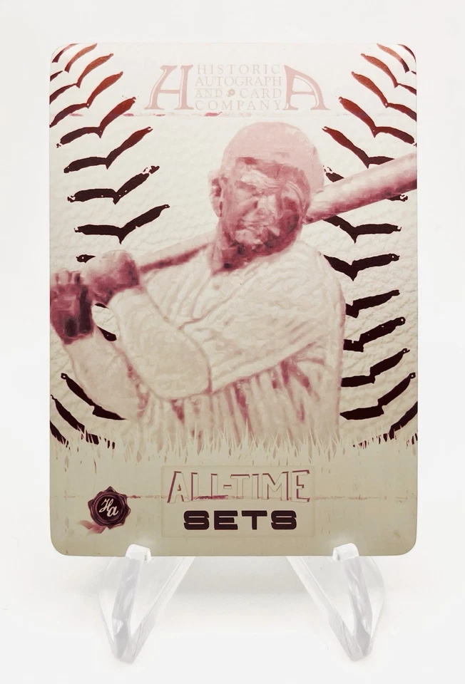 Babe Ruth 2025 Historic Autograph Card Co Magenta Printing Plate 1/1 1933 Goudey - Image 1 of 2