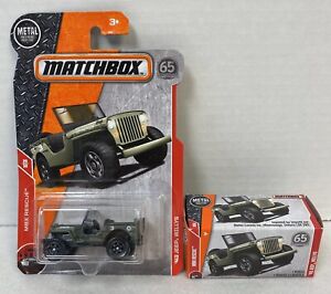 Matchbox MBX Rescue 1943 Jeep Willys Lot of 2 Carded & Boxed