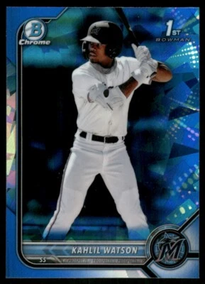2022 Bowman Chrome Prospects Sapphire Kahlil Watson #BCP-3 GS1 - Image 1 of 2