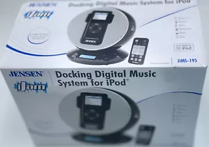 Jensen Jims-195-bk Docking Digital Music System/alarm Clock for iPod and Mp3 - Picture 1 of 5