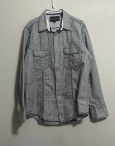 Rock & Roll Cowboy Pearl Snap Shirt Herren Large Western Print - Bild 1 von 5