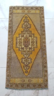 Geometric Gray Antique Rug Handcrafted İnterior Design Art Deco Carpet Rugssssss - Image 1 of 4