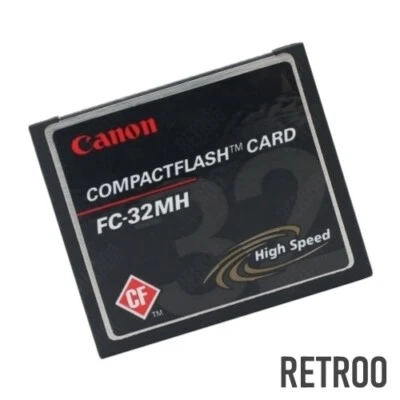 Canon CompactFlash 32MB CF High Speed Type-I Memory Card Digital Camera FC-32MH - Image 1 of 2