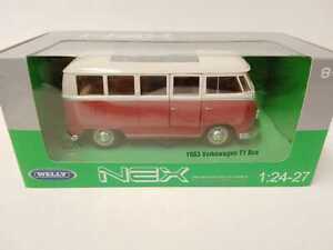 WELLY Volkswagen T1 Bus Rojo - Blanco 1963 1/24