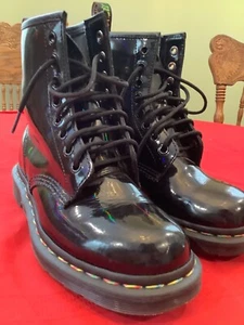 Dr Martens Patent Leather Rainbow US 6 Boots Limited Pride Edition - Picture 1 of 7