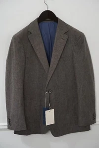 Men Suitsupply Blazer Pima Cotton Brown Size 24 EU48S UK/US38S - Picture 1 of 6