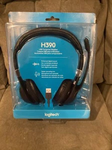 Logitech H390 USB Headset w/ Noise-Canceling Mic NEW - Picture 1 of 7