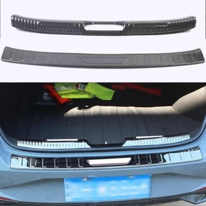 Black Steel Rear Trunk Sill Plate Guard Protector Cover For Hyundai Elantra 2021 - Picture 1 of 12