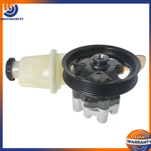 Power Steering Pump w/ Pulley Reservoir For Dodge Durango Dakota 2000-2002 2003 - Picture 1 of 16