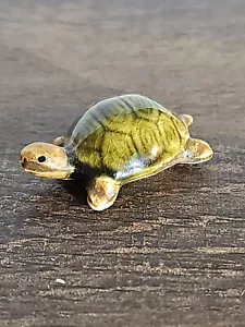 Enameled Turtle Stoneware Figure Japan Vintage - Picture 1 of 7