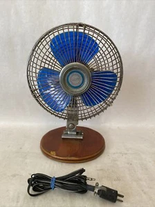 Vintage Lloyd Car Fan Truck Dash Mount Blue Blades 12v 6” Untested Bus RV Retro - Picture 1 of 18
