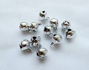 50 of 6mm Jingle Bells Bronze Plated End Charm Christmas Large Event Decorations
