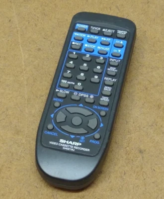 Genuine Sharp GA021WJ VCR Remote Control (VCH960, VCH9600, VCH960U, VCH960UB etc - Image 1 of 4