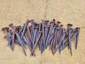 KONVOLUT 60 ANTIKE NÄGEL NAGELSCHMIED HANDGESCHMIEDET VINTAGE - Bild 1 von 10