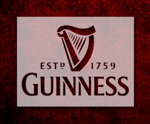 Stencil personalizzato birra Guinness 8,5" x 11" SPEDIZIONE GRATUITA VELOCE (655) - Foto 1 di 1