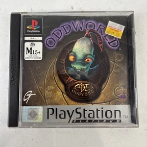 Oddworld Abe's Oddysee Original Sony PlayStation 1 PS1 Game PAL Complete Manual - Picture 1 of 8