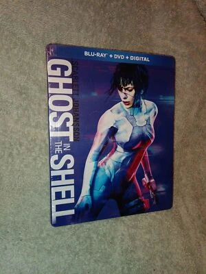 Ghost in the Shell [ Limited Edition STEELBOOK ] (Blu-ray + DVD) NEW Sealed - Image 1 of 2