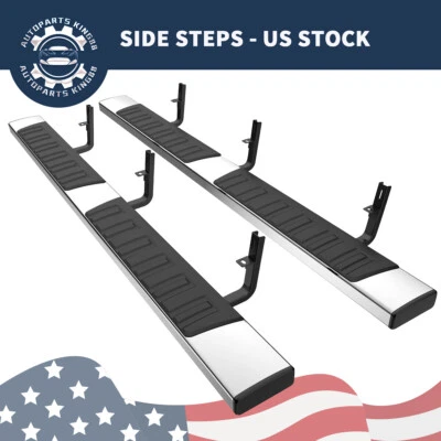 6" Running Boards for 2015-2026 Chevy Colorado/GMC Canyon Crew Cab ABS Side Bars - Image 1 of 4