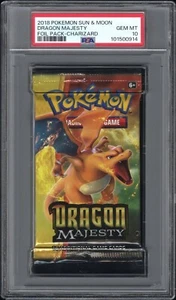 2018 POKEMON SUN & MOON DRAGON MAJESTY SEALED PACK CHARIZARD PSA 10 GEM MINT! - Picture 1 of 4