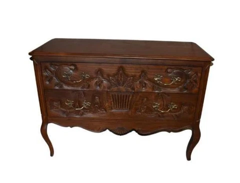 Ash French Style Carved Two Drawer Chest Dresser Davis Furniture Cover
