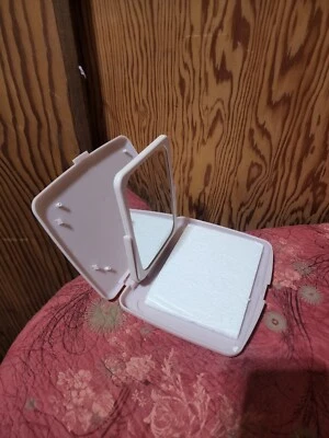 VTG New Mary Kay Consultant Pink Magnifying Travel 2 Sided Mirror Standing - Image 1 of 4