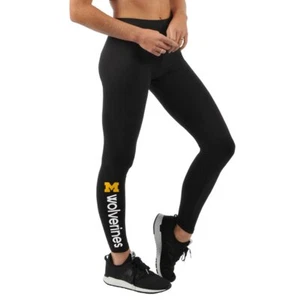 G-lll NCAA Michigan Wolverines Black Leggings with School Name/Logo X-Large - Picture 1 of 1