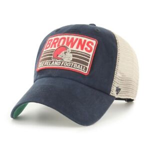 '47 "Cleveland Browns Football" Truckers hat cap. 'four stroke' BLACK. osfa NFL