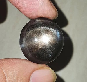 46.43Ct Natural 8 Rays Black Star Sunstone Round Cabochon AAA Quality Loose Gems - Picture 1 of 8