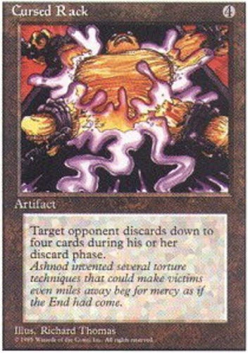 FBB Korean Cursed Rack ~ Lightly Played 4th Edition Fourth Foreign Black Border  - Image 1 of 1