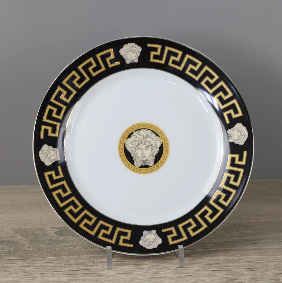 Da Vinci Collection Medusa schwarz Kuchenteller Frühstücksteller Teller Ø 19,5 c - Bild 1 von 1