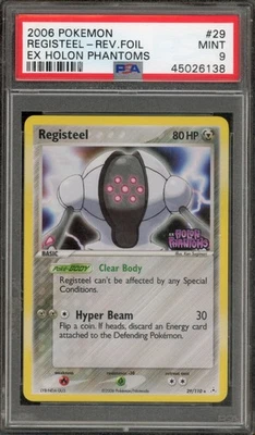 Pokemon Registeel EX Holon Phantoms Holograma Inverso Raro #29 PSA 9 Como Nuevo Foto 1 de 2
