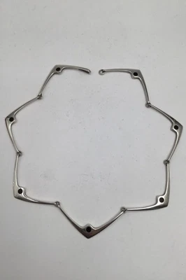 Collana In Argento Sterling Hans Hansen No 316 E. Smalto Nero - Immagine 1 di 4