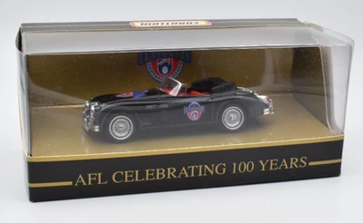 Matchbox Dinky Jaguar XK 150 nero AFL Australia 100 anni. DieCast.... - Immagine 1 di 4