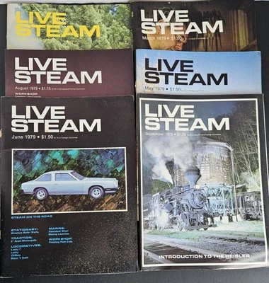 LIVE STEAM MAGAZINE, LOT OF 6, 1979 - Image 1 of 4