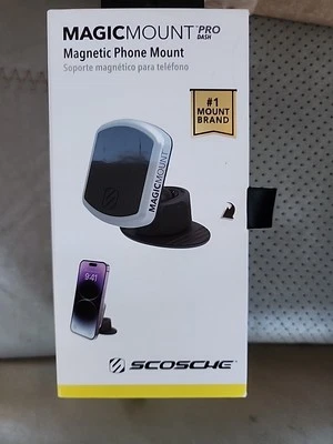 Scosche MagicMount Pro Magnetic Dash Mount - Black/Silver Open Box - Image 1 of 4